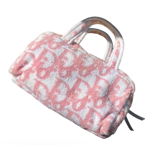 Pink and White Designer Women's Bag - Picture 1 of 1